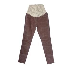 Isabel Maternity by Ingrid & Isabel Crossover Panel Corduroy Pants 4/27R Brown